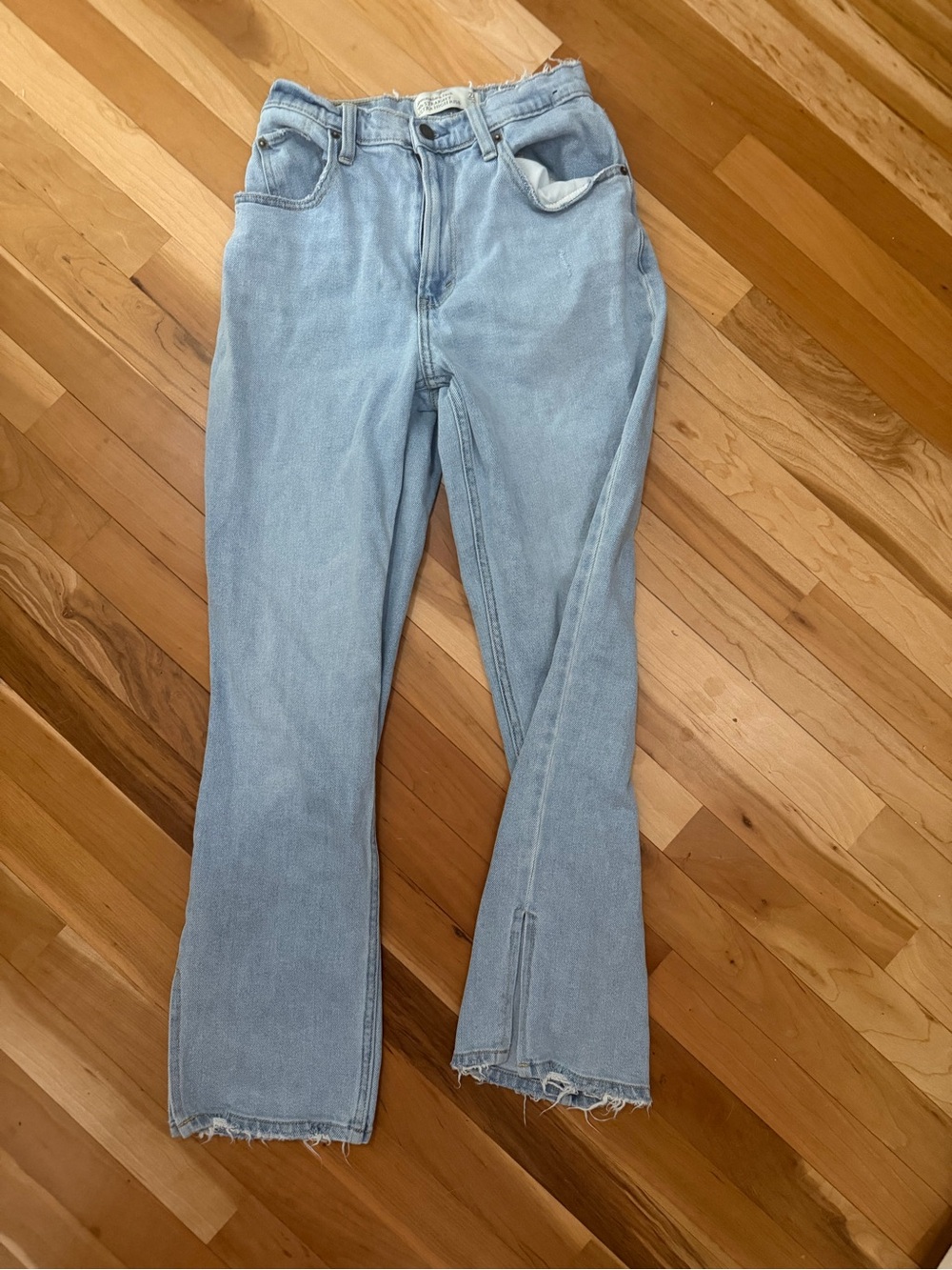 Abercrombie & Fitch Light Blue Straight-Leg Jeans